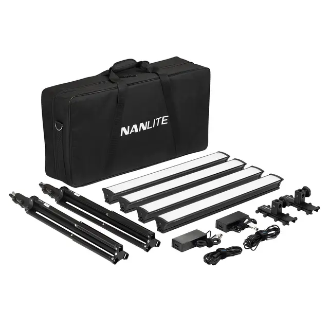 Nanlite LG-E60 4 Light LED Studio Kit 