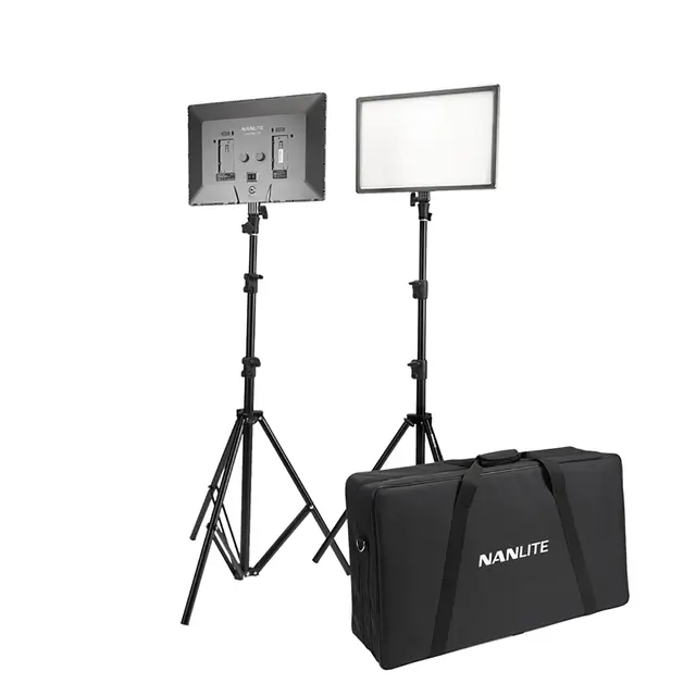 Nanlite Lumipad 25 Bi-Color 2 LED Kit 2stk 3200K-5600K m/stativ og bag 
