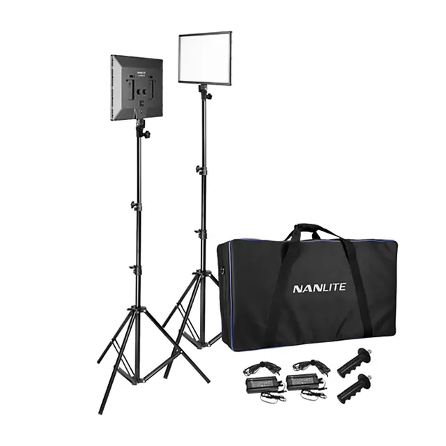 Nanlite Lumipad 25 Bi-Color 2 LED Kit 2stk 3200K-5600K m/stativ og bag 