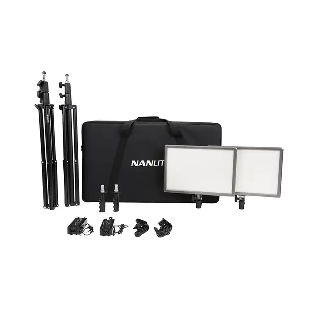 Nanlite Lumipad 25 Bi-Color 2 LED Kit 2stk 3200K-5600K m/stativ og bag 