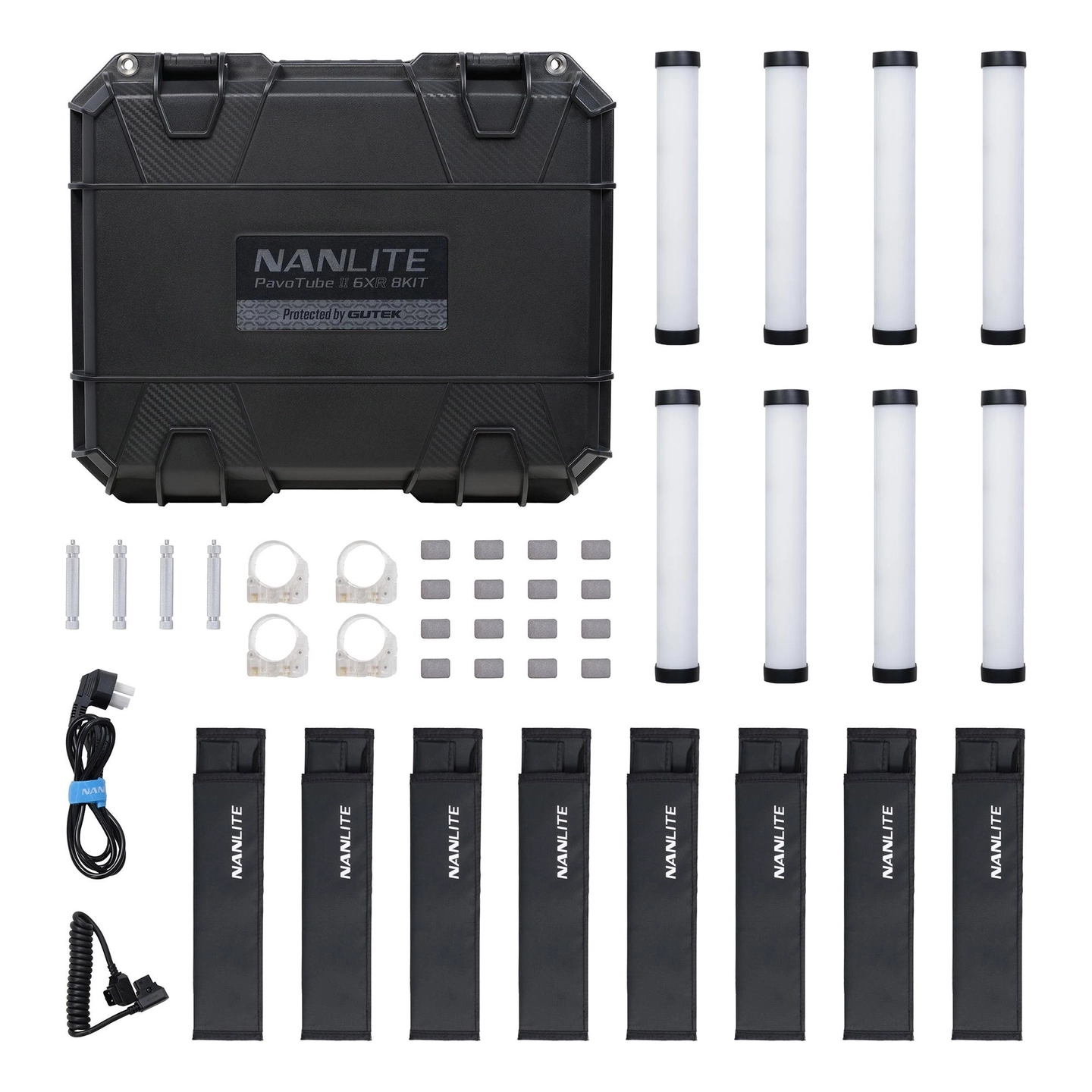 Nanlite PavoTube II 6XR 8-Light Kit Med ladekoffert