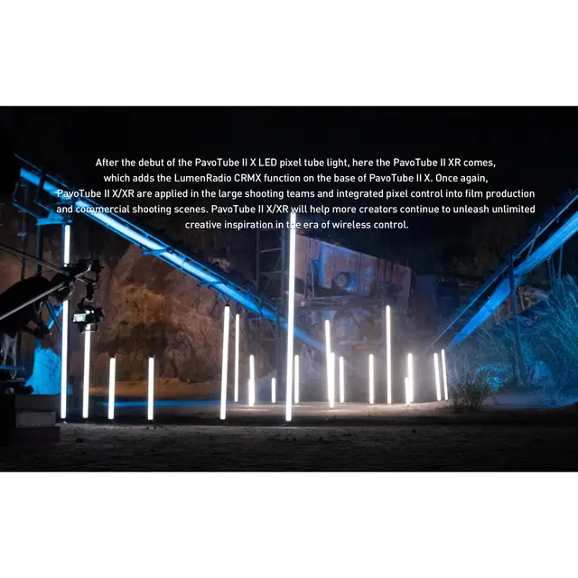 Nanlite PavoTube II 60XR 2-Light Kit-S 220cm 2x LED tubelys med internt batteri 