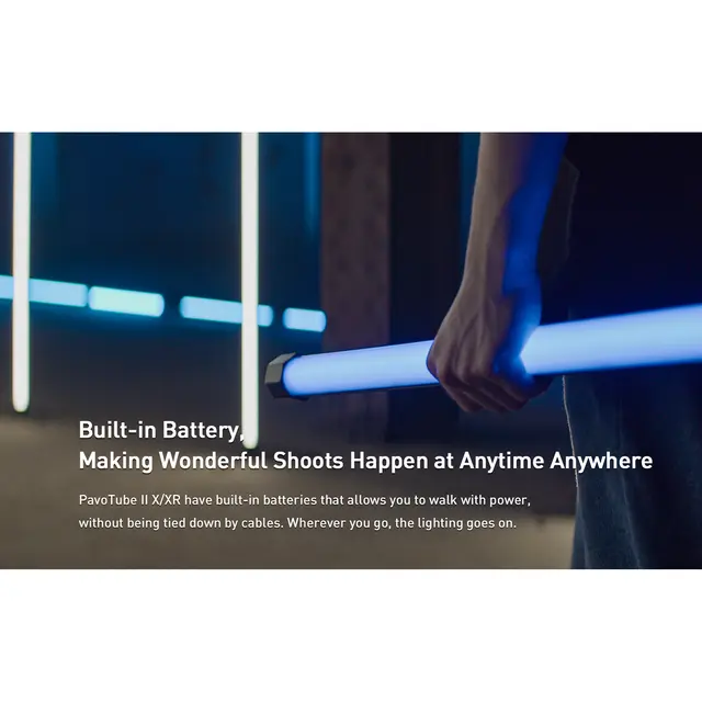 Nanlite PavoTube II 60XR 2-Light Kit-S 220cm 2x LED tubelys med internt batteri 
