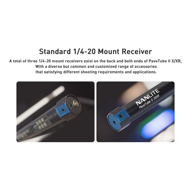 Nanlite PavoTube II 60XR 2-Light Kit-S 220cm 2x LED tubelys med internt batteri 