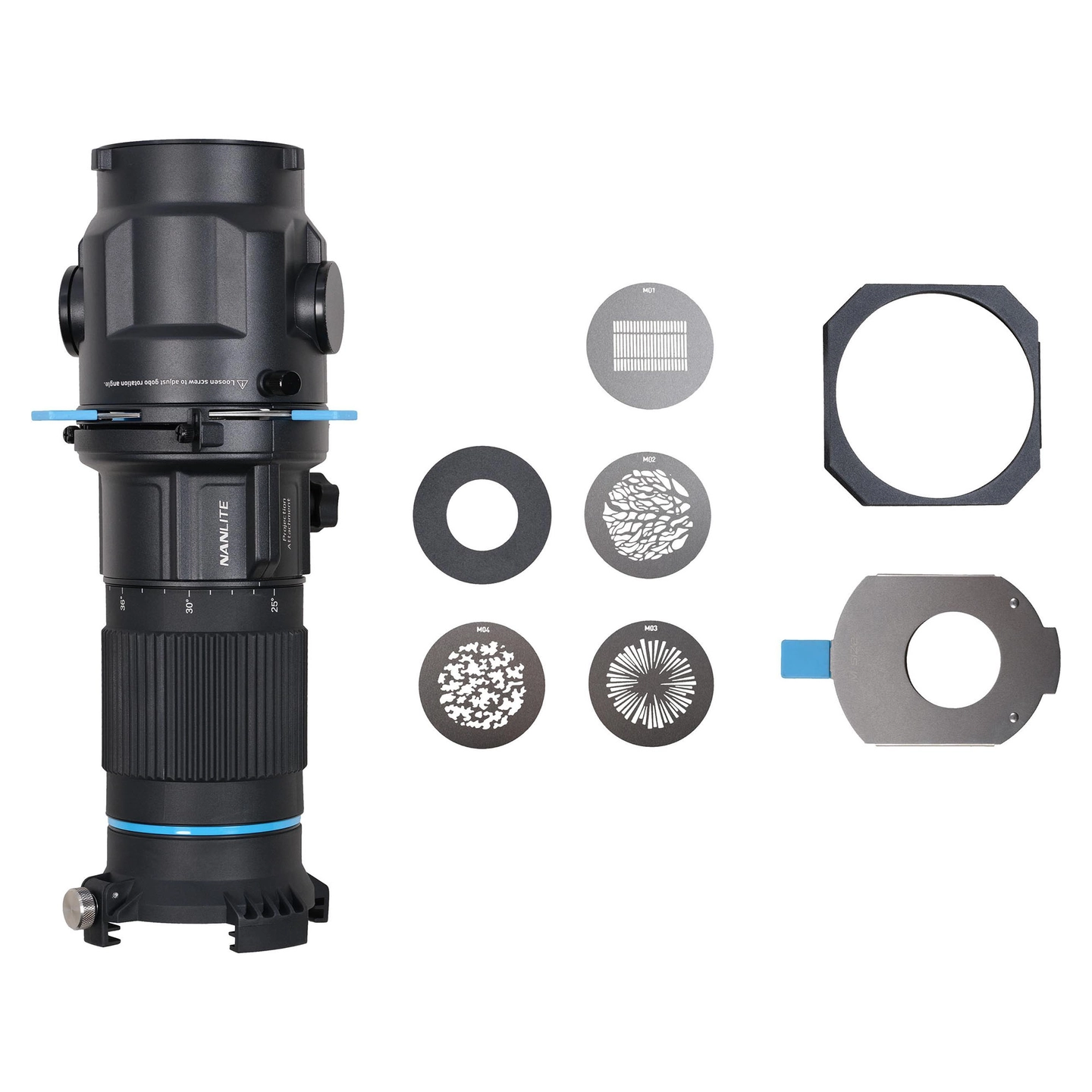 Nanlite Projection Attachment 25°–45° Bowens Mount Zoom projeksonsforsats