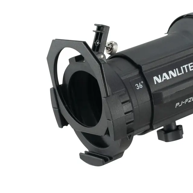 Nanlite Forza Projector FM-Mount 36° Len Skap lysmønster. Levert med 36° objektiv 