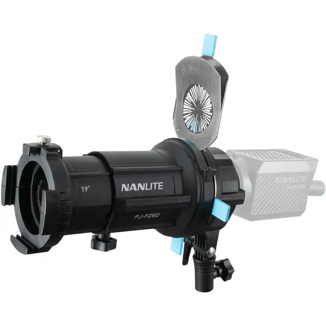 Nanlite Forza Projector FM-Mount 19° Len Skap lysmønster. Levert med 19° objektiv 
