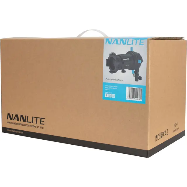 Nanlite Forza Projector FM-Mount 19° Len Skap lysmønster. Levert med 19° objektiv 