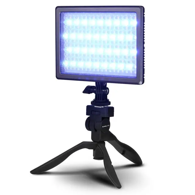Nanlite Mini Tripod & håndgrep Med 1/4 skrue. Gulvstativ for Pavotube 