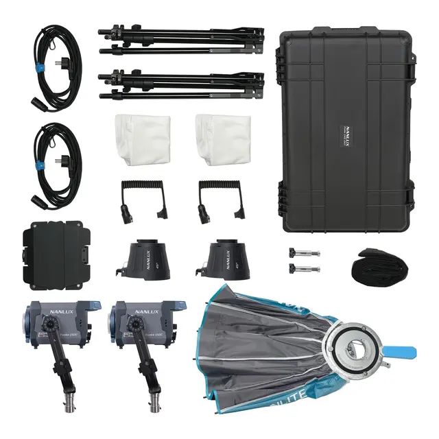 Nanlux Evoke 150C 2-Light Kit 150W. 1000-20000K. Trillekoffert 