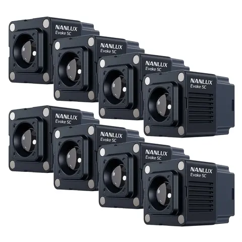 Nanlux Evoke 5C 8-Light KIT LED Full-color Spot Light Kit