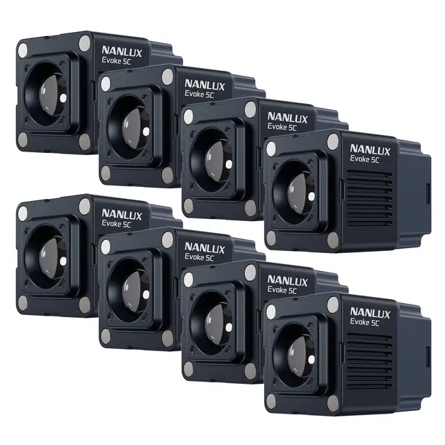 Nanlux Evoke 5C 8-Light KIT LED Full-color Spot Light Kit 