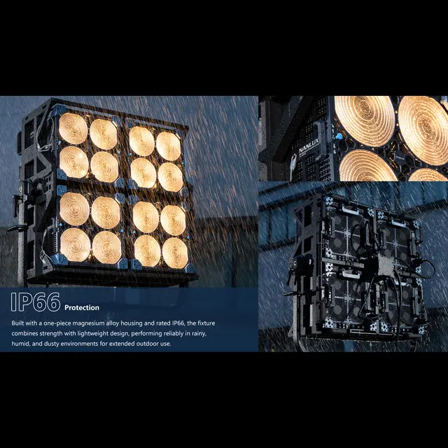 Nanlux Evoke Matrix 2500C Full-color Multi-Source Spot Light Kit. Flight Case 