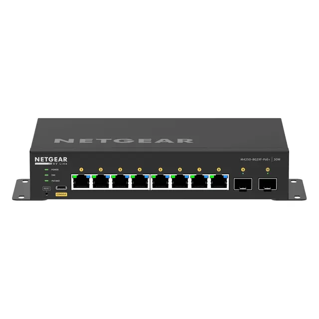Netgear AV Line M4250-8G2XF-PoE+ 8x1G PoE+ 220W 2xSFP+ Managed Switch 