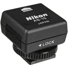 Nikon Blitssko AS-15 Gir X-kontakt for manuell blits