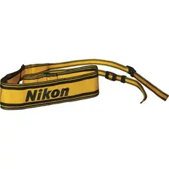 Nikon Nakkerem AN-6Y Bred Skulderrem i gul/sort vevd nylon
