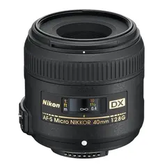 Nikon AF-S DX Micro Nikkor 40mm f/2.8G DX format. Makro objektiv