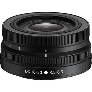 Nikon Nikkor Z DX 16-50mm f/3.5-6.3 VR Filterstørrelse 46mm. Sort