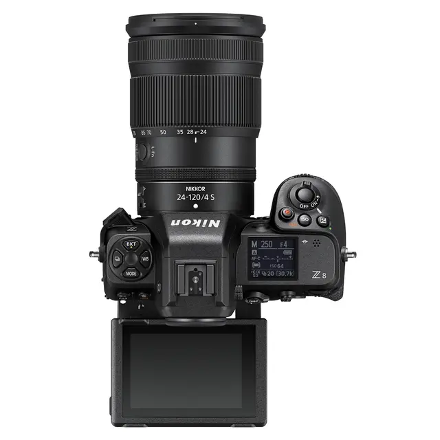 Nikon Z8 + Nikkor Z 24-120mm f/4 S 45MP stacked sensor. 8K/60p video 