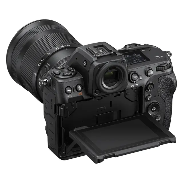 Nikon Z8 + Nikkor Z 24-120mm f/4 S 45MP stacked sensor. 8K/60p video 