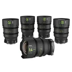 NiSi Cine Lens Set Athena Prime E-Mount 14/25/35/50/85mm + Filter og Hardcase