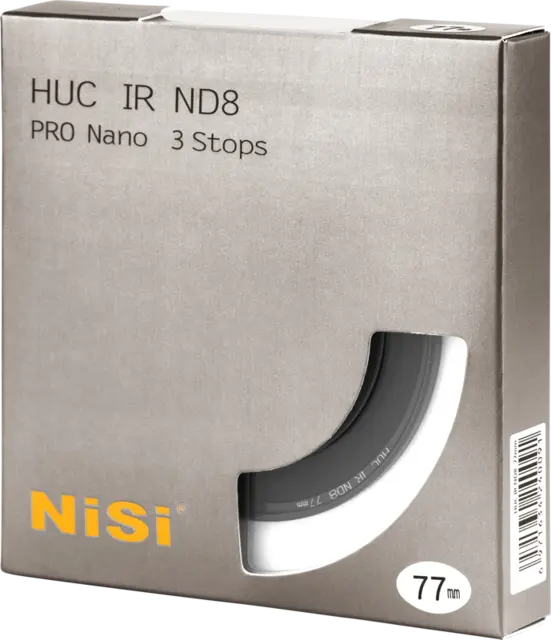 NiSi Filter IRND8 Pro Nano Huc 46mm 3 blendertrinn ND Filter. Gråfilter 