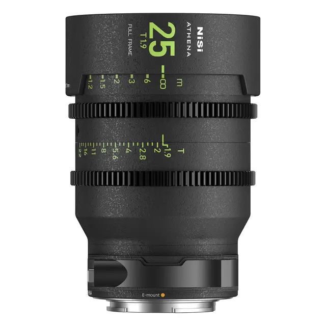 NiSi Cine Lens 25mm T1.9 E-Mount Athena Prime 