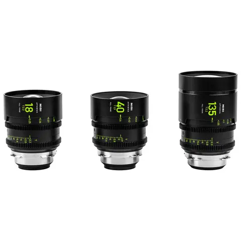 NiSi Athena Cine Lens Set Prime PL-Mount 18/40/135mm, T2.2/1.9 + Hardcase