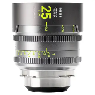 NiSi Athena Prime Rewind 25mm T1.9 Cine Lens. PL-Mount