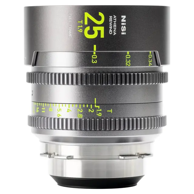 NiSi Athena Prime Rewind 25mm T1.9 Cine Lens. PL-Mount 
