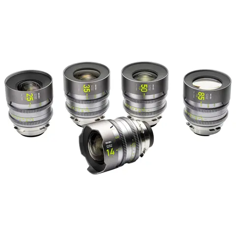 NiSi Athena Prime Rewind Cine 5-Lens Set PL-Mount 14-25-35-50-85mm