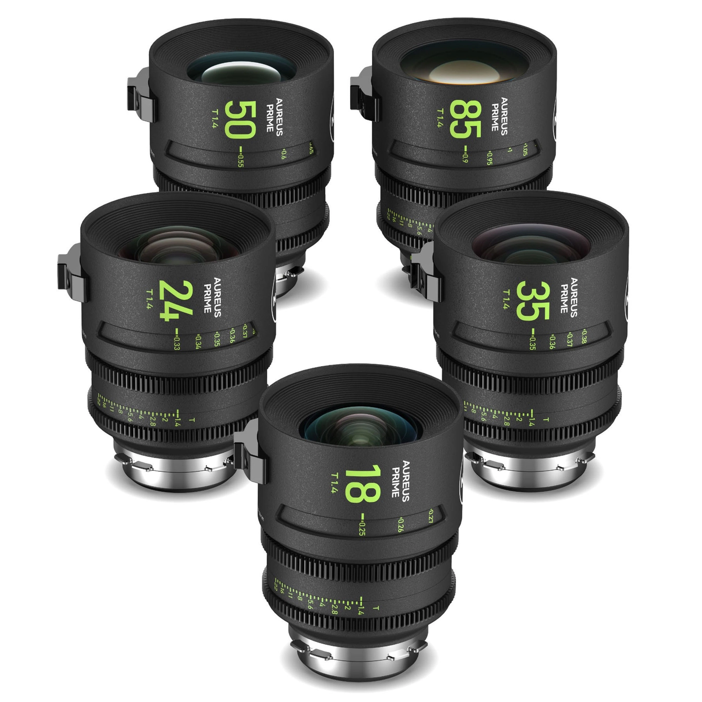 NiSi Aureus Prime Cine 5-Lens Set PL-Mount 18-24-35-50-85mm
