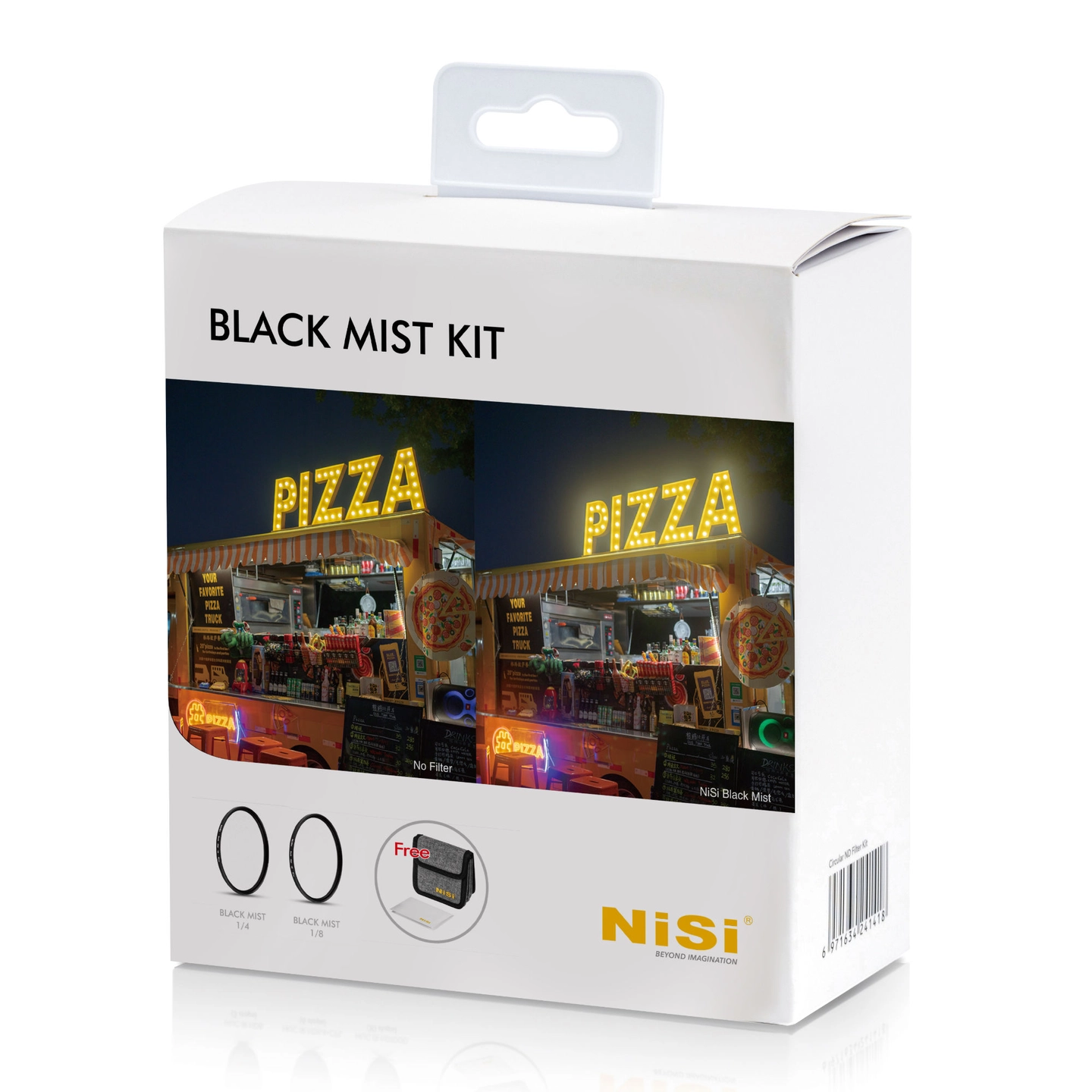 NiSi Filter Black Mist Kit 72mm 72mm. Filter Kit 2stk (1/4, 1/8) og etui
