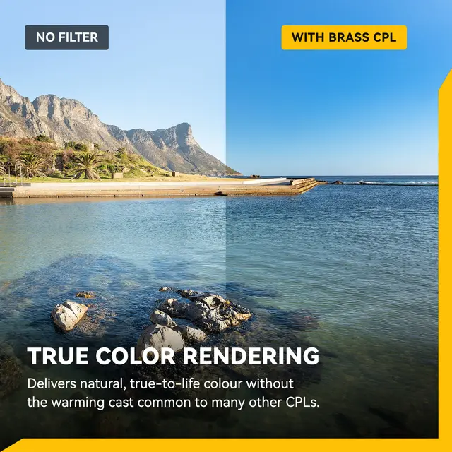 NiSi True Color Pro Nano CPL Filter 49mm Nano Brass Frame 49mm 