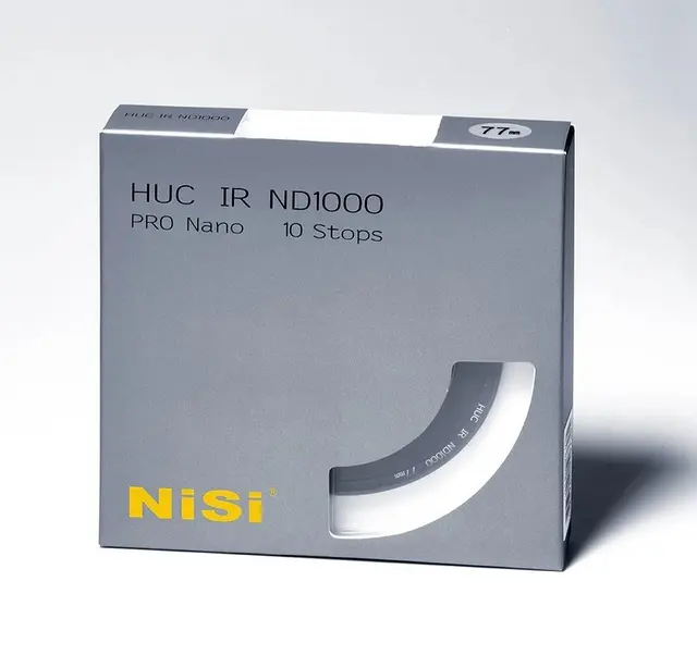 NiSi Filter IRND1000 Pro Nano Huc 82mm 10 blendertrinn ND Filter. Gråfilter 
