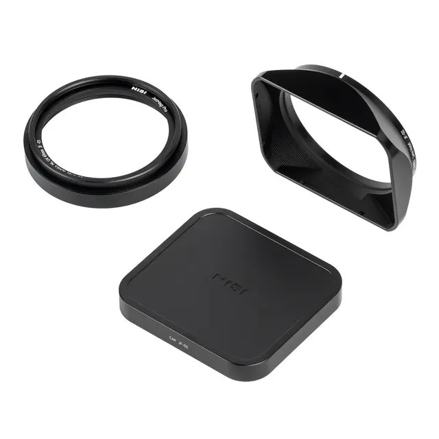 NiSi JetMag Pro Lens Hood, UV-Filter And Cap for Fuji X100 Series Black 