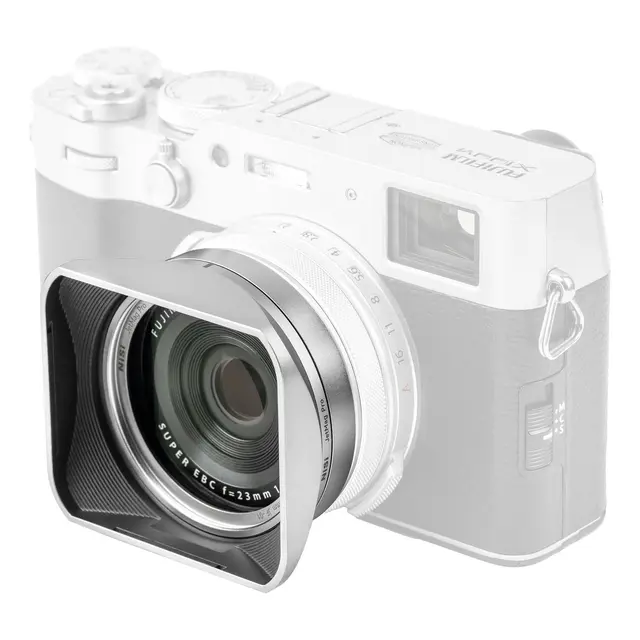 NiSi JetMag Pro Lens Hood, UV-Filter And Cap for Fuji X100 Series Silver 