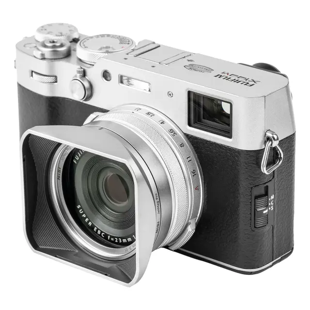NiSi JetMag Pro Lens Hood, UV-Filter And Cap for Fuji X100 Series Silver 