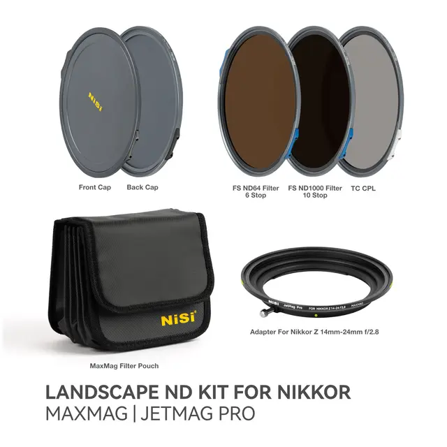 NiSi JetMag Pro MAXMAG Landscape ND Kit Med adapter Nikkor 14-24mm f/2.8 S 