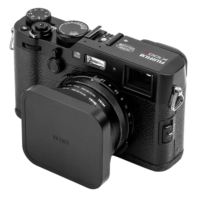 NiSi Lens Hood, UV-Filter & Cap For Fujifilm X100 Series. Black 