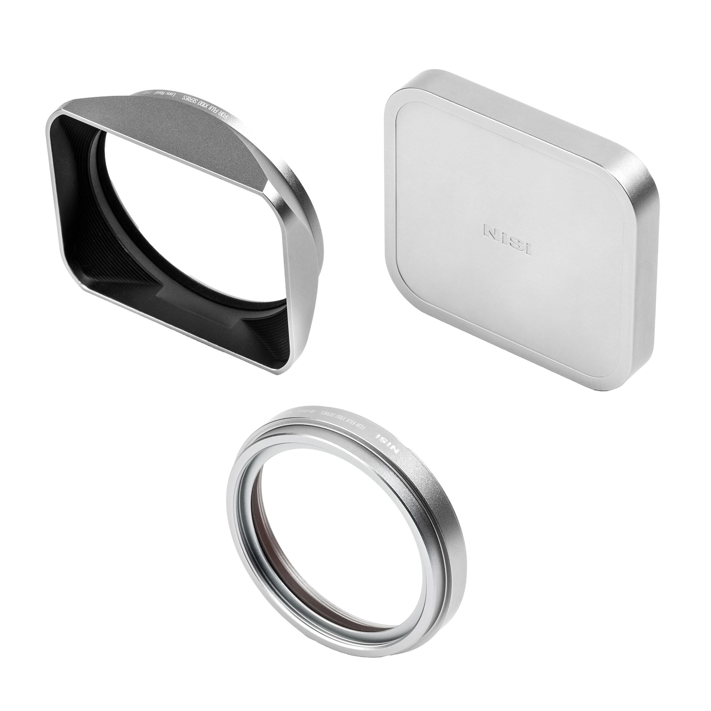 RETUR NiSi Lens Hood, UV-Filter & Cap For Fujifilm X100 Series. Silver