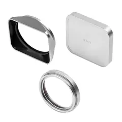 NiSi Lens Hood, UV-Filter & Cap For Fujifilm X100 Series. Silver