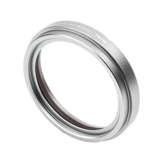 NiSi Lens Hood, UV-Filter & Cap For Fujifilm X100 Series. Silver 