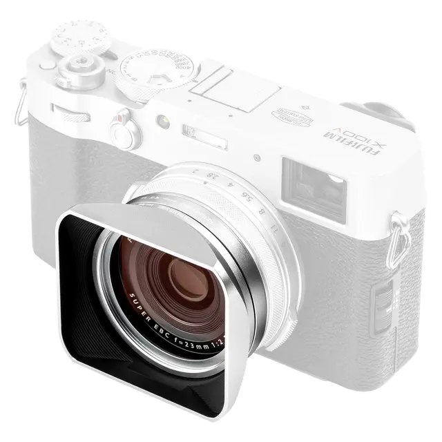 NiSi Lens Hood, UV-Filter & Cap For Fujifilm X100 Series. Silver 