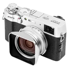 NiSi Lens Hood, UV-Filter &amp; Cap For Fujifilm X100 Series. Silver