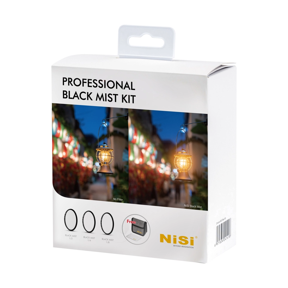 NiSi Filter Professional Black Mist Kit 82mm 1/2, 1/4, 1/8 og Etui