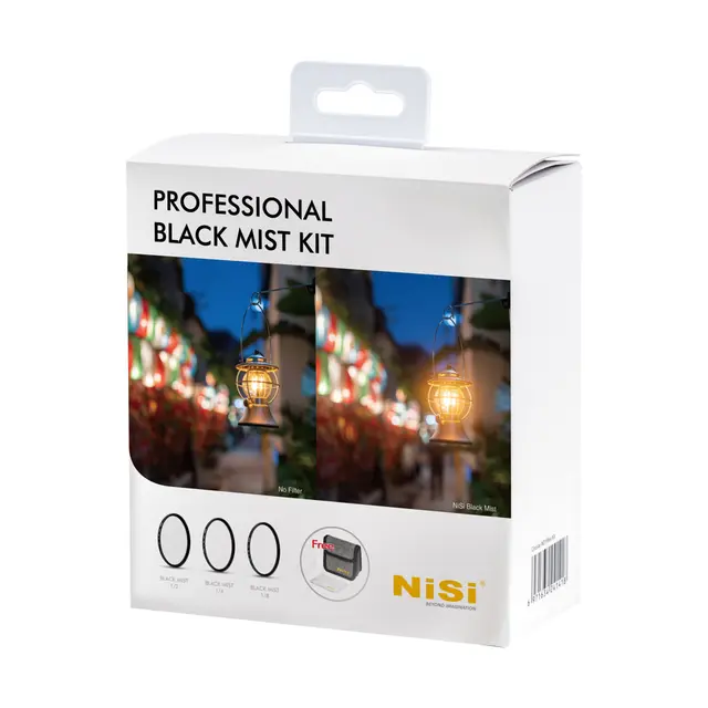 NiSi Filter Professional Black Mist Kit 82mm 1/2, 1/4, 1/8 og Etui 