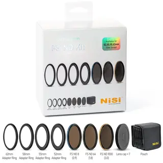 NiSi Filter Swift System FS ND Kit 52, 55, 58, 62 og 62mm (8+64+1000)