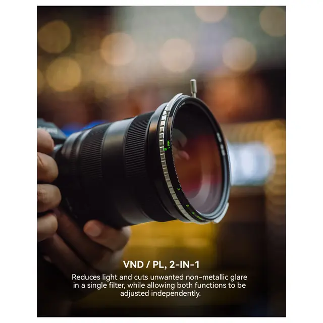 NiSi VND/PL 1-5 Stops True Color 49mm 49mm 