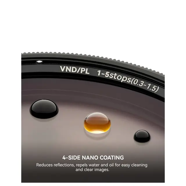 NiSi VND/PL 1-5 Stops True Color 49mm 49mm 